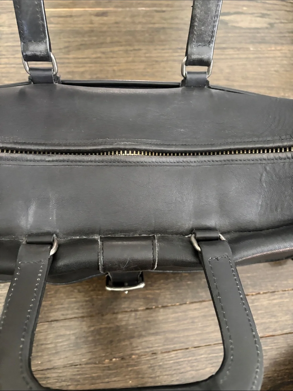 Vintage COACH Black Leather Men's Briefcase Briefcase Bag- Model 5283
